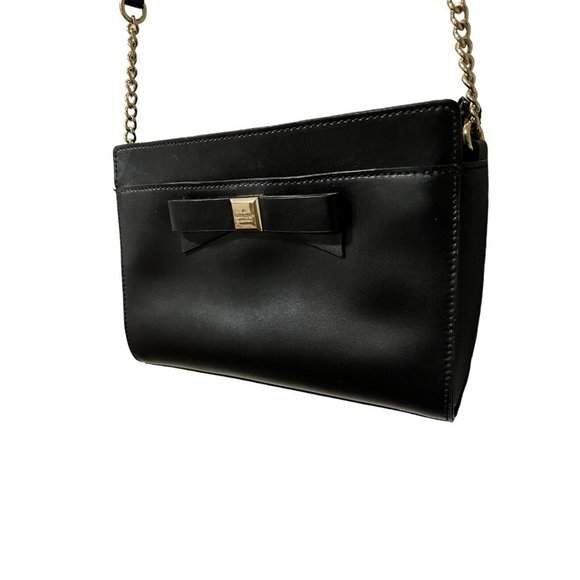 Kate Spade New York Montford Park Smooth Angelica Crossbody Handbag Purse Black - Picture 3 of 9